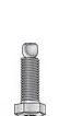 End D Thru-hole bolt 1/2-3 x 2